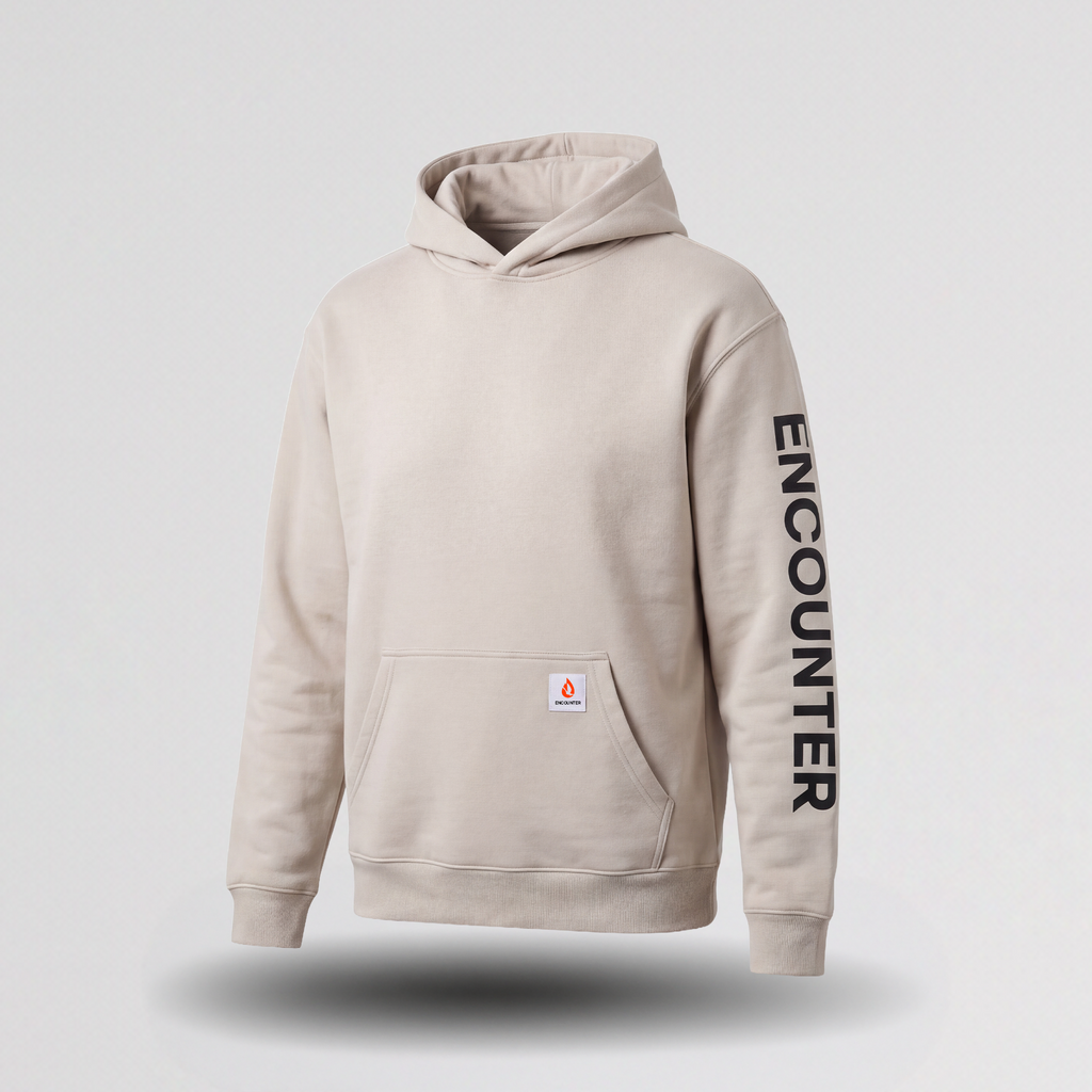 Encounter Everyday Hoodie | Premium AS Colour Fleece Hoodie - Bone