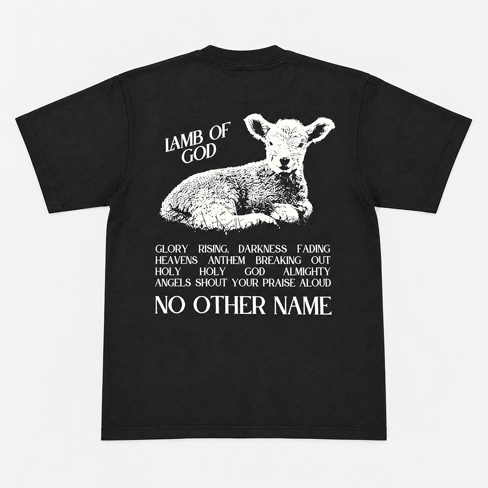 No Other Name Lamb Tee Black