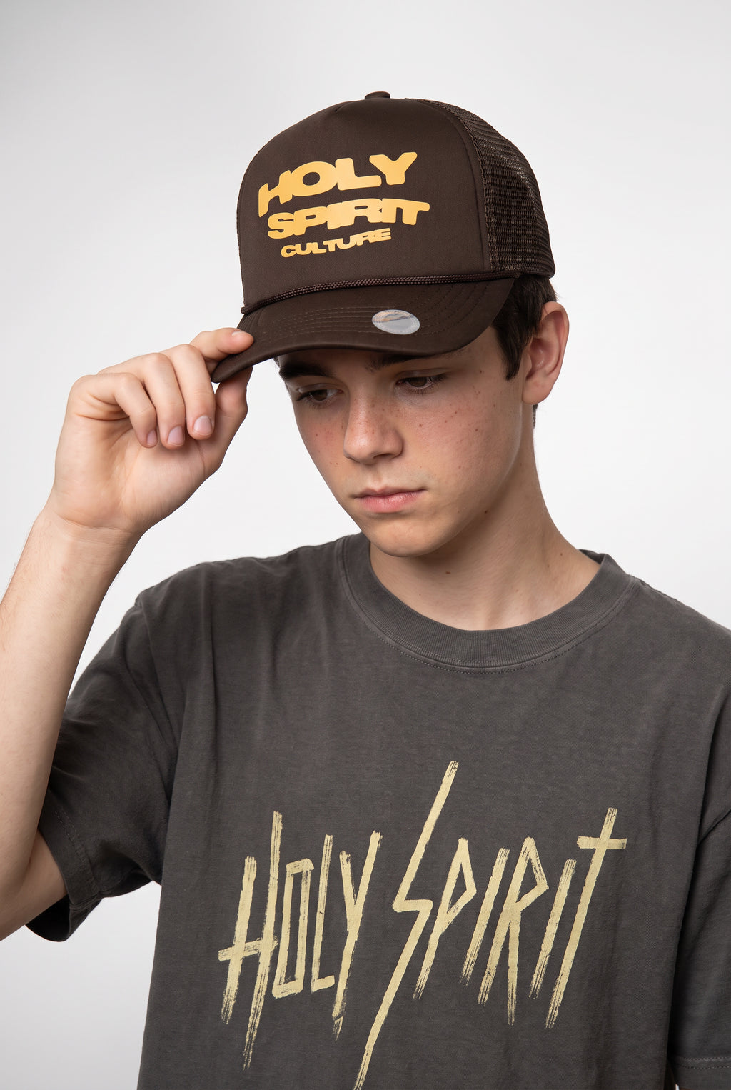 Holy Spirit Culture Trucker Hat - Brown