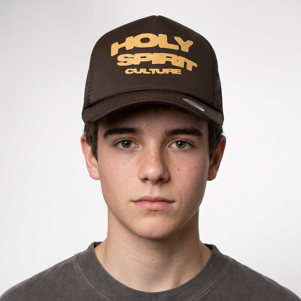 Holy Spirit Culture Trucker Hat - Brown