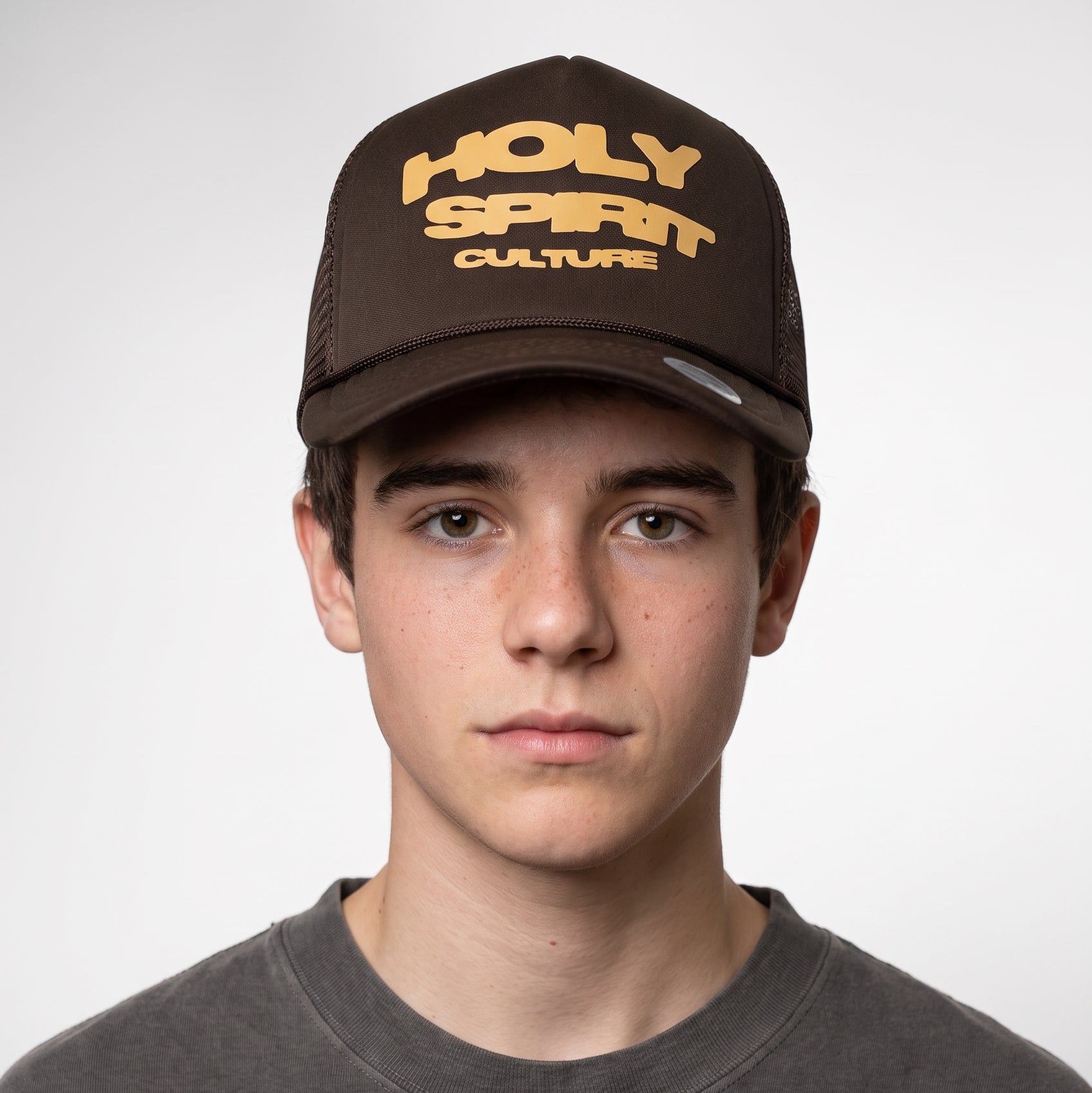 Holy Spirit Culture Trucker Hat - Brown