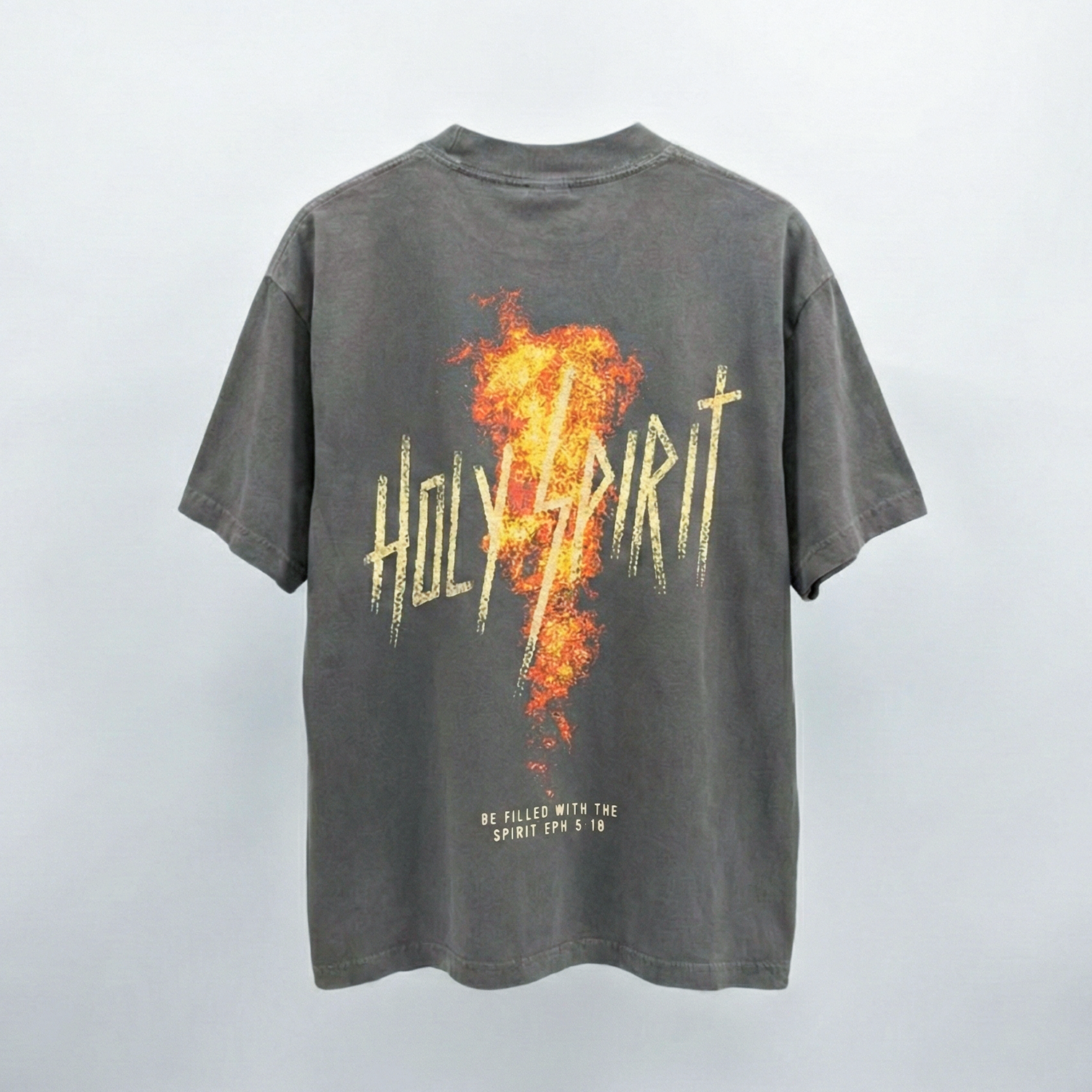 Holy Spirit Fire Tee - Grey