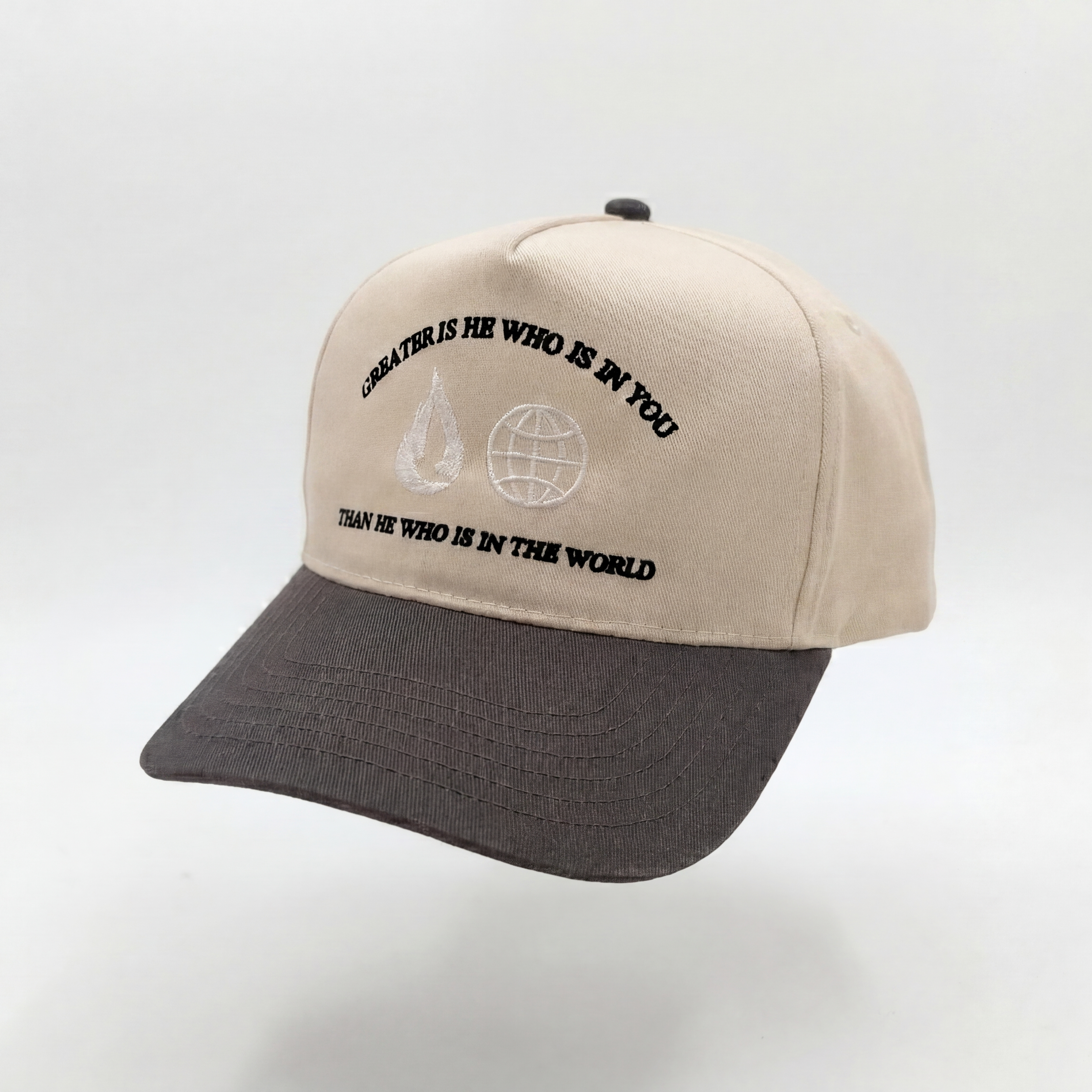 Greater Hat - Natural/Grey