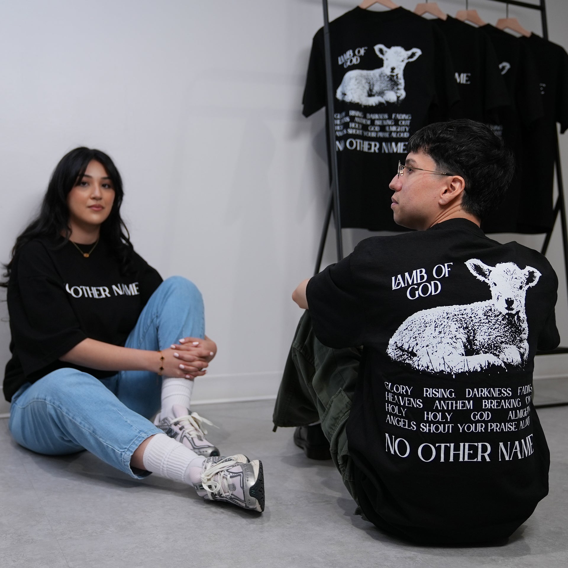 No Other Name Lamb Tee Black