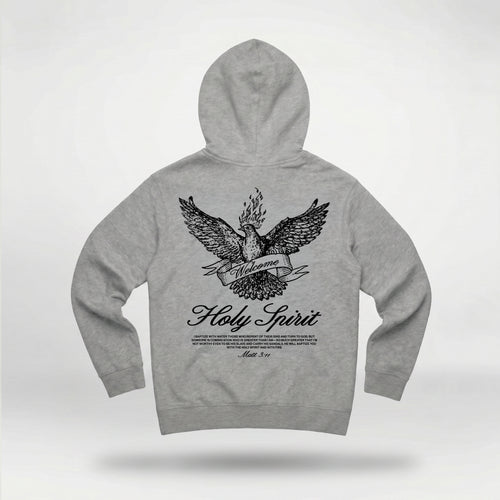 Welcome Holy Spirit Banner Hoodie - Heather Grey