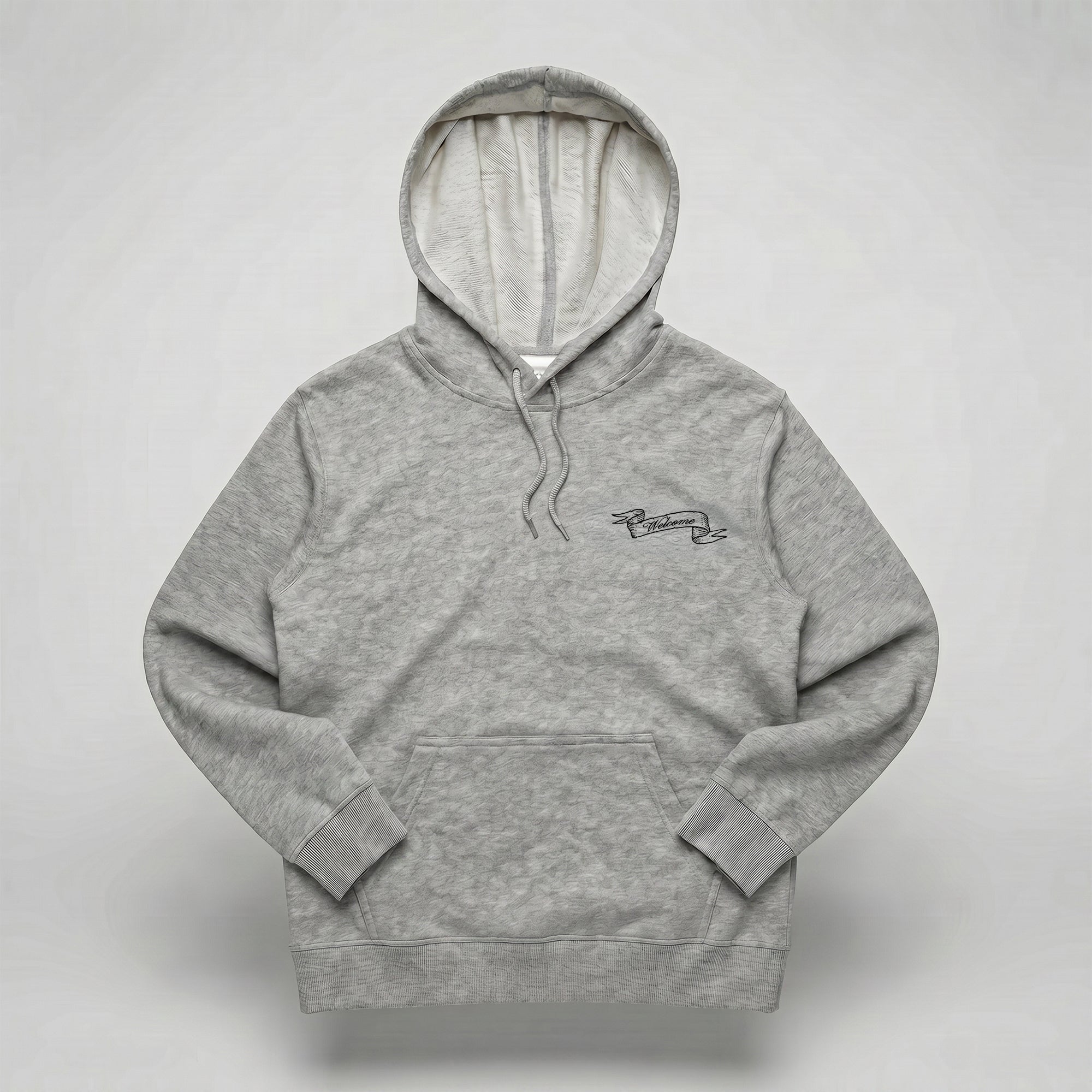 Welcome Holy Spirit Banner Hoodie - Heather Grey