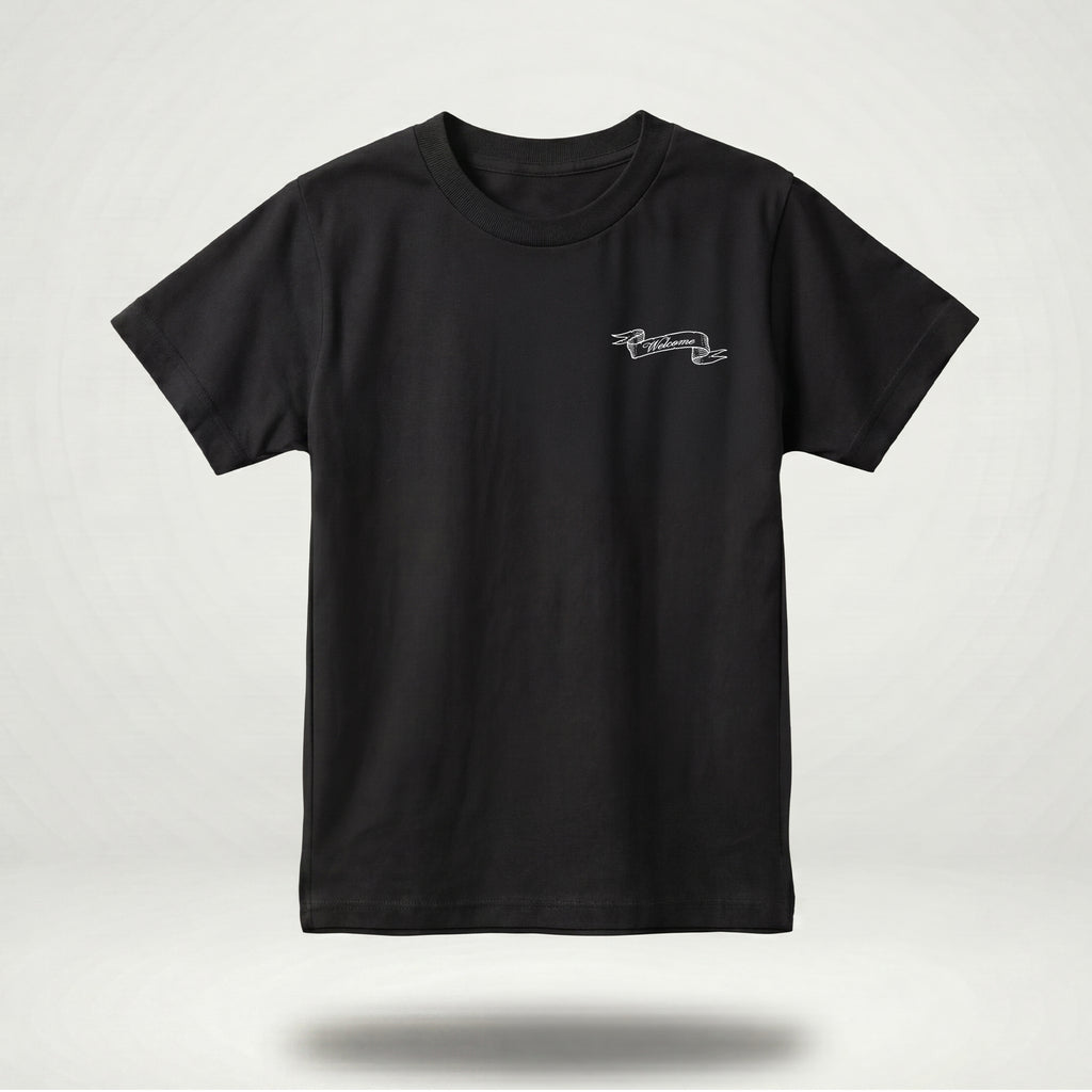 Welcome Holy Spirit Banner Kid's Tee - Black